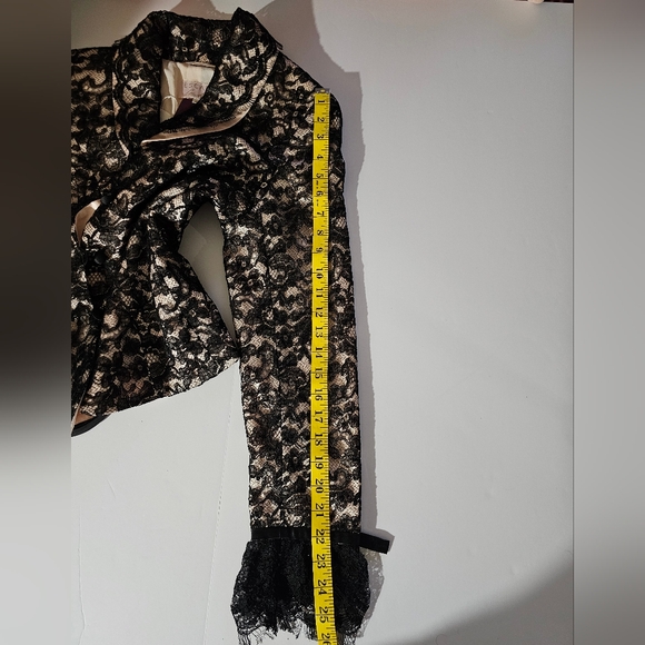 NWT Escada 2 piece Suit Black Lace Ribbon over Pink Sz 40/Medium - Picture 11 of 11